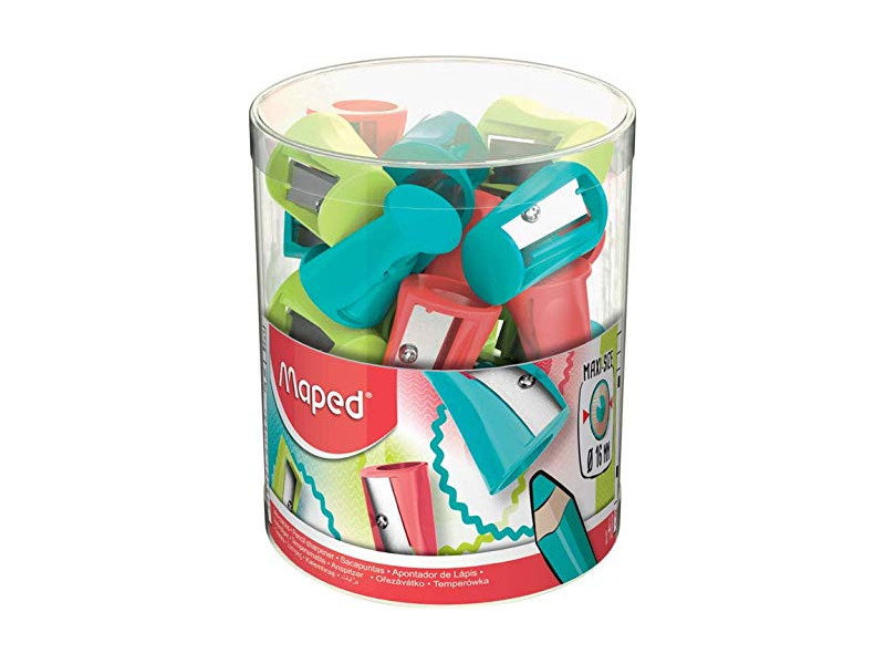 Maped Taille-crayon Vivo, en plastique, présentoir de 36