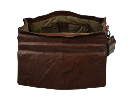 PRIDE&SOUL Porte-documents 'JAYDEN', cuir, marron
