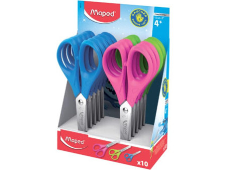 Maped Ciseaux Pulse, longueur: 130 mm, présentoir de 10