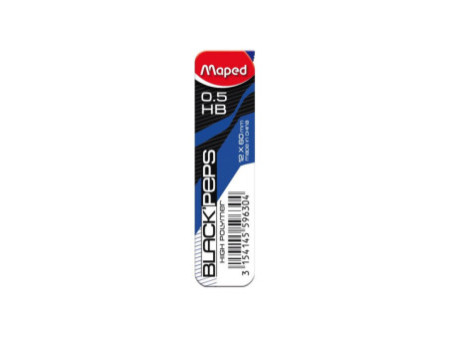 Maped Mines pour porte-mines BLACK'PEPS, 0,5 mm, présentoir
