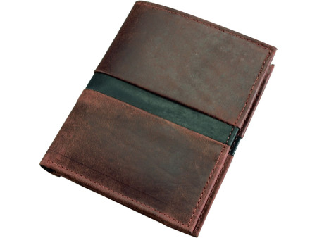 Alassio Portefeuille, cuir, format haut, marron foncé