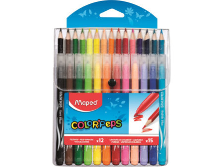 Maped Multi-pack de crayons de couleur et feutres COLOR'PEPS