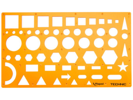 Maped Gabarit NORMOGRAPHE TECHNIC, orange