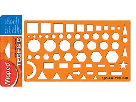 Maped Gabarit NORMOGRAPHE TECHNIC, orange