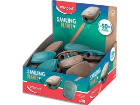 Maped Taille-crayons SMILING PLANET, bleu/brun