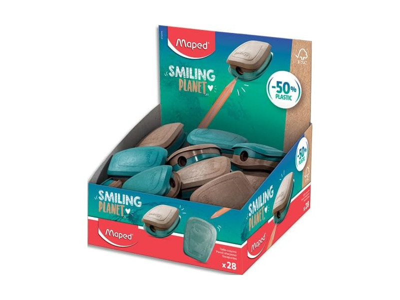 Maped Taille-crayons SMILING PLANET, bleu/brun
