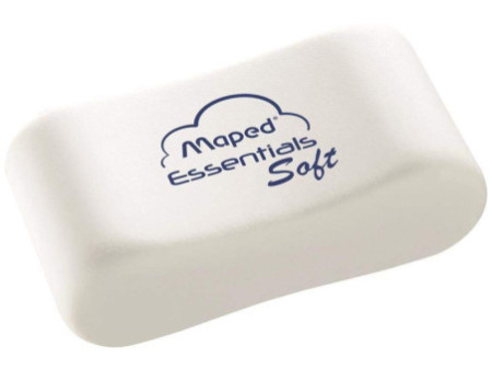 Maped Gomme en plastique Essentials Soft, présentoir de 20
