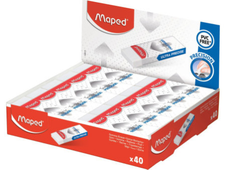 Maped Gomme en plastique Technic PRECISION, présentoir de 40