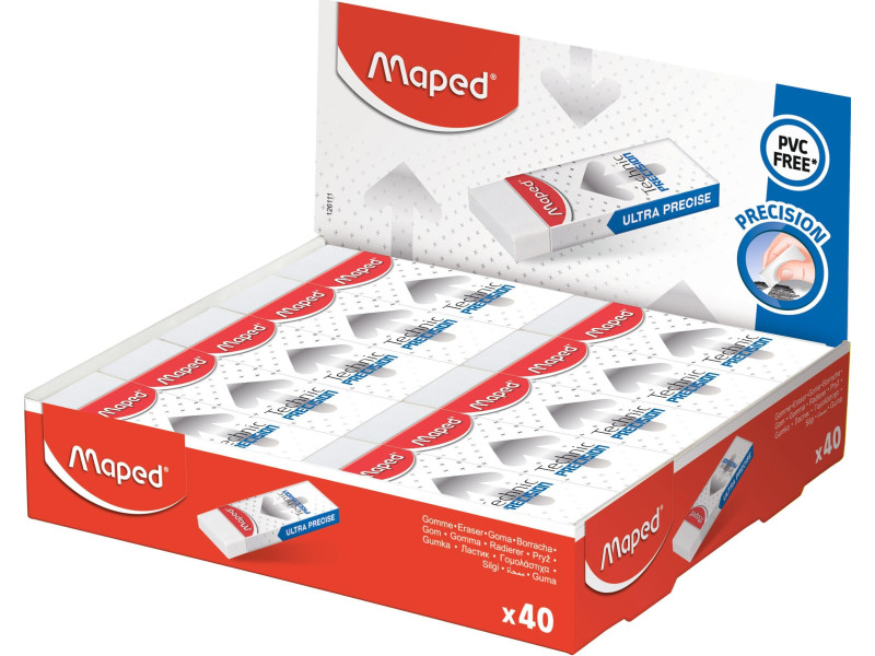 Maped Gomme en plastique Technic PRECISION, blanc