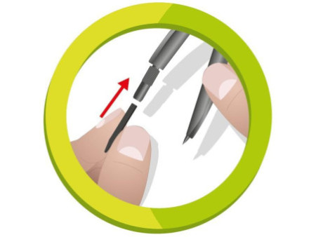 Maped Mine de rechange pour compas + taille-mine, blister