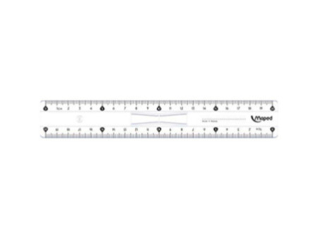 Maped Règle plate Start 146, 200 mm, en plastique, avec