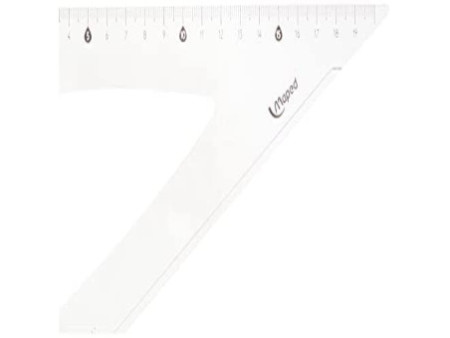 Maped Equerre Cristal 60 degrés, gand côté: 210 mm