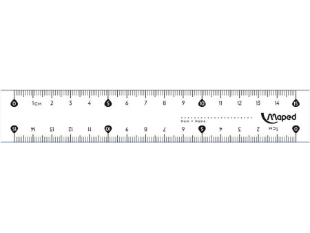 Maped Règle plate Start 146, 150 mm, en plastique