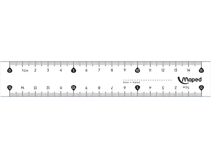 Maped Règle plate Start 146, 150 mm, en plastique