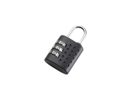 JSA Cadenas à combinaison, combinaison à 3 chiffres, noir