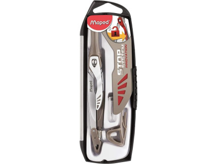 Maped Boîte de compas Stop System, 3 pièces, présentoir 10