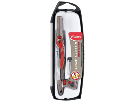 Maped Boîte de compas Stop System, 3 pièces, présentoir 10
