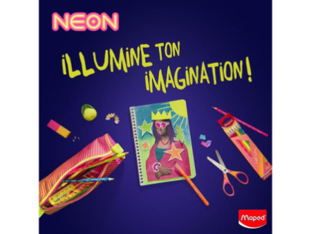 Maped Coffret de géométrie Mathset STUDY NEON, 9 pièces