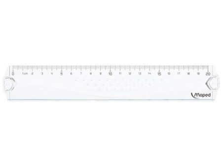 Maped Règle plate Geometric, 200 mm, en plastique