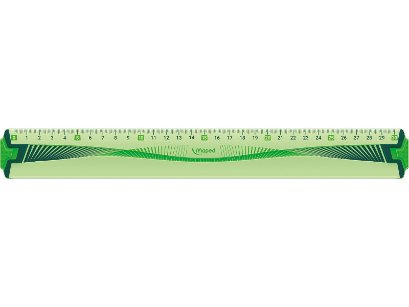 Maped Règle plate Flex, 300 mm, en plastique, incassable,