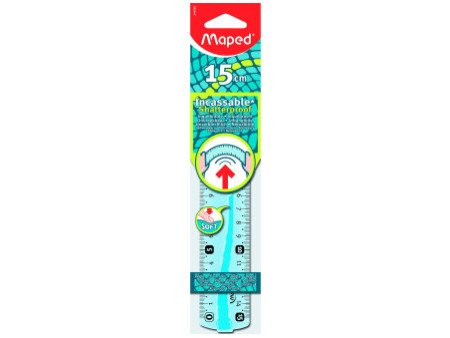 Maped Règle plate Flex, 150 mm, en plastique, incassable