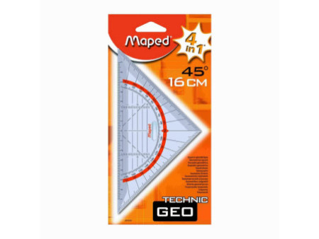Maped Équerre geométrique Technic, hypoténuse: 160 mm