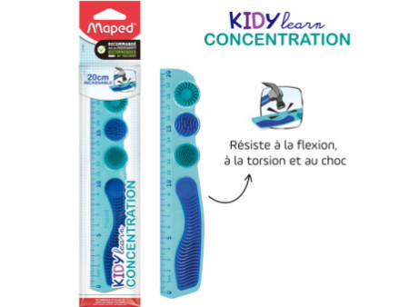 Maped Règle plate KIDY learn CONCENTRATION, 200 mm