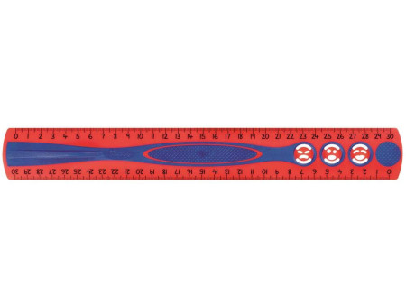 Maped Règle plate Kidy Grip, 300 mm, en plastique