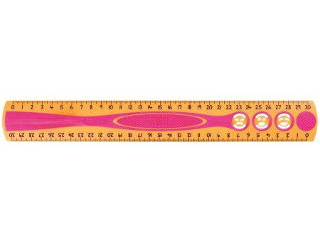 Maped Règle plate Kidy Grip, 300 mm, en plastique