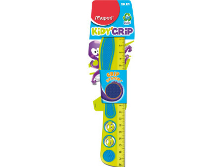 Maped Règle plate Kidy Grip, 200 mm, en plastique