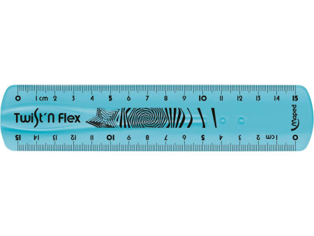 Maped Règle plate Twist'n Flex, 150 mm, incassable, flexible
