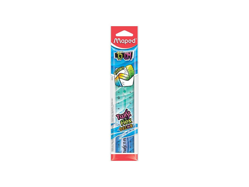 Maped Règle plate Twist'n Flex DECOR, 150 mm, incassable
