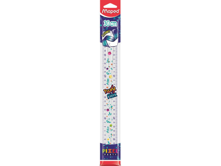 Maped Règle plate Twist'n Flex PIXEL PARTY, 300 mm
