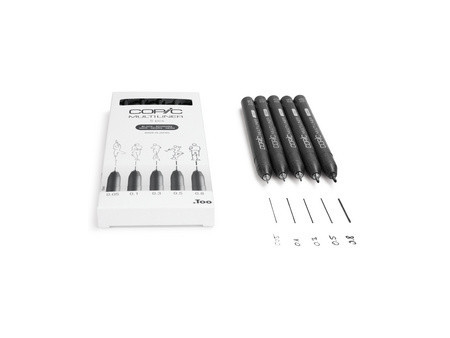 COPIC Feutre fin MULTILINER, set de 5, noir