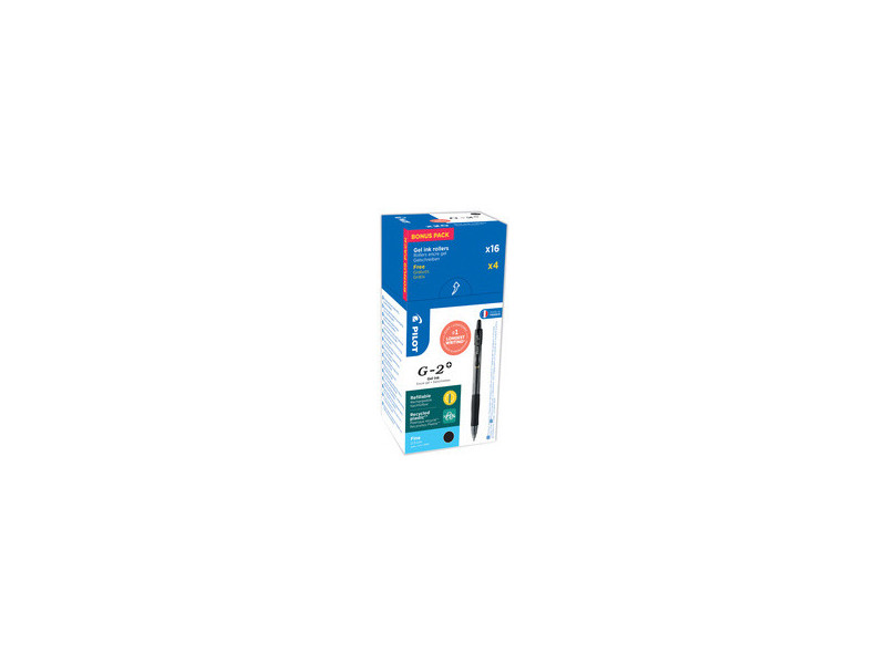 PILOT Stylo roller à encre gel G-2 PLUS 05, VALUE PACK, bleu