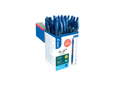 PILOT Stylo roller à encre gel G-2 PLUS 05, VALUE PACK, bleu