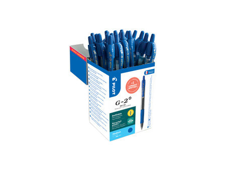 PILOT Stylo roller à encre gel G-2 PLUS 07, VALUE PACK, noir