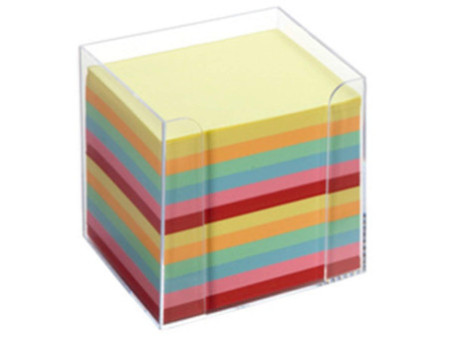 folia Bloc cube avec boîtier, plastique, transparent fumé