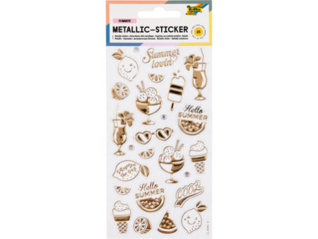 folia Autocollant métallisé Summer Loving, feuille: 95x175mm