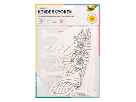 folia Kit de chapeaux pour enfant 'CONTE', carton, blanc