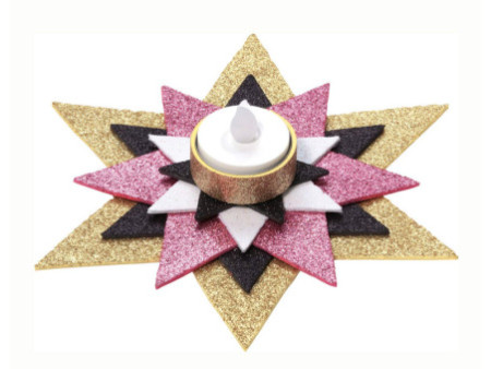 folia Caoutchouc mousse pailleté, non collant, 10 feuilles
