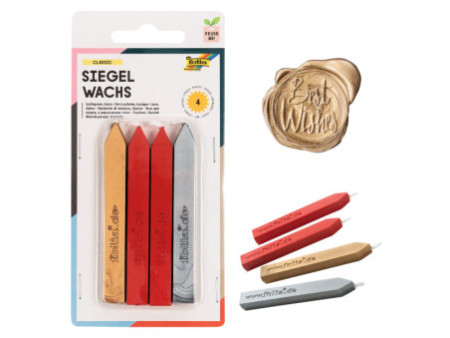 folia Cire à cacheter CLASSIC, kit de 4