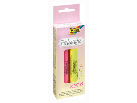 folia Marqueur effet perles 'Fluo, 30 ml, kit de 2