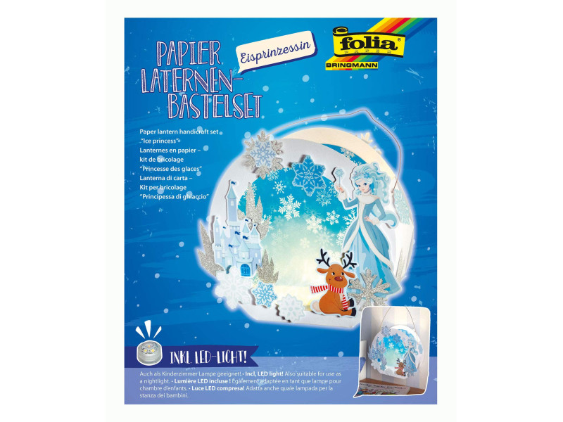 folia Kit lanterne à fabriquer 'Princesse des glaces', blanc