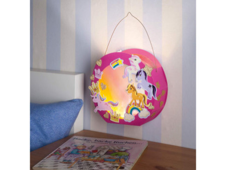 folia Lampion prédécoupé, en papier photo, rose vif