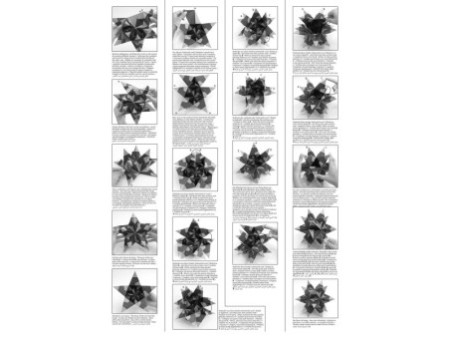 folia Feuilles de papier pliables étoile Bascetta, 75 x 75mm