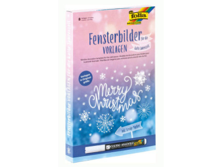 folia Modèle de décoration pour fenêtre 'Période hivernale'