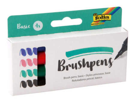 folia Stylo pinceau Brush Pens 'Basic', kit de 4