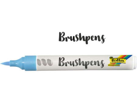 folia Stylo pinceau Brush Pens 'Basic & Pastell', kit de 8