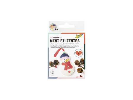 folia Mini kit de feutrine 'Filzinies', bonhomme de neige
